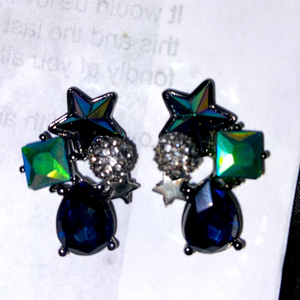 Betsey Johnson star stud earrings